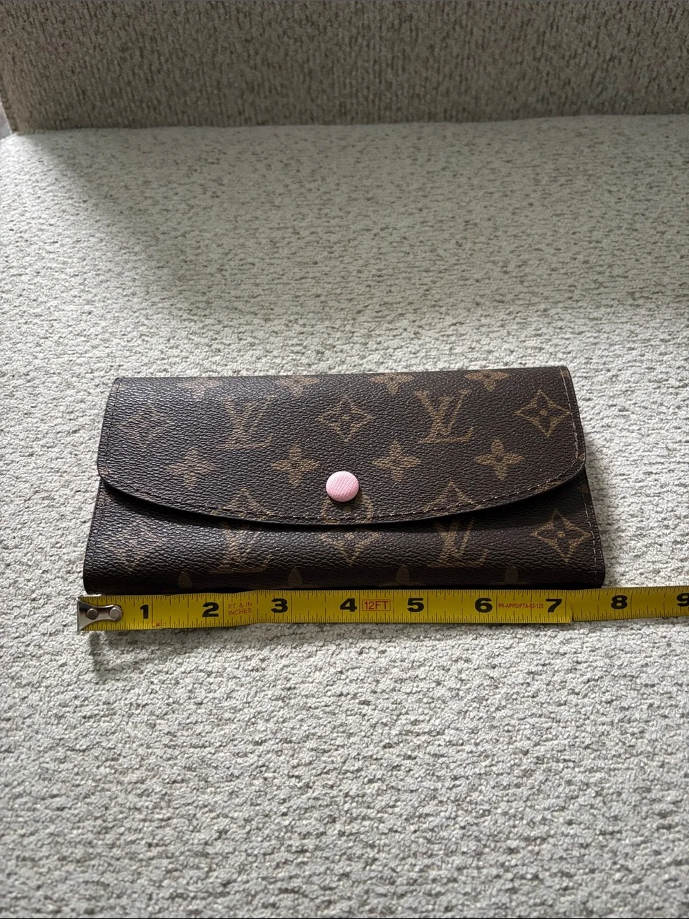 **FASHION** Monogram Wallet - Pink & Brown with Pink Snap - Picture 4 of 17